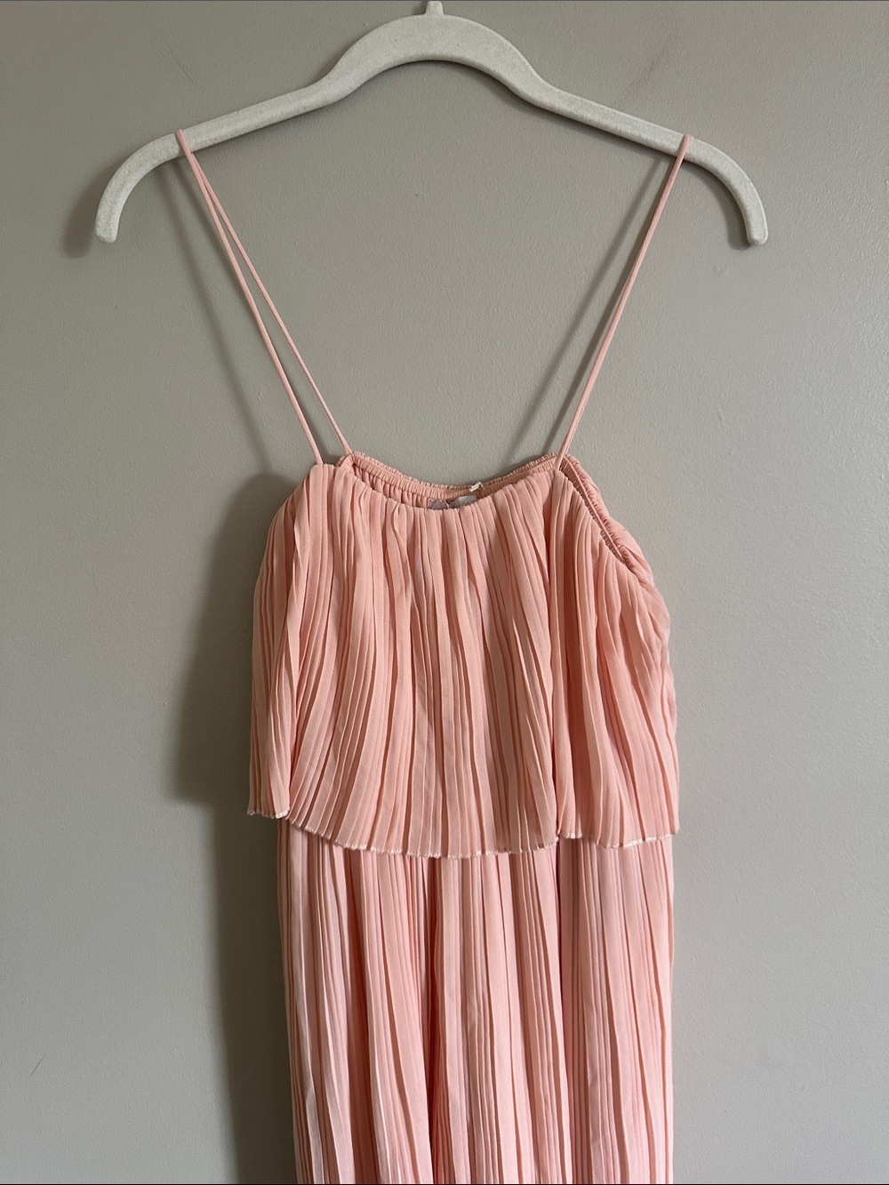 Light Pink Pleated Jumpsiut - Picture 12 of 12